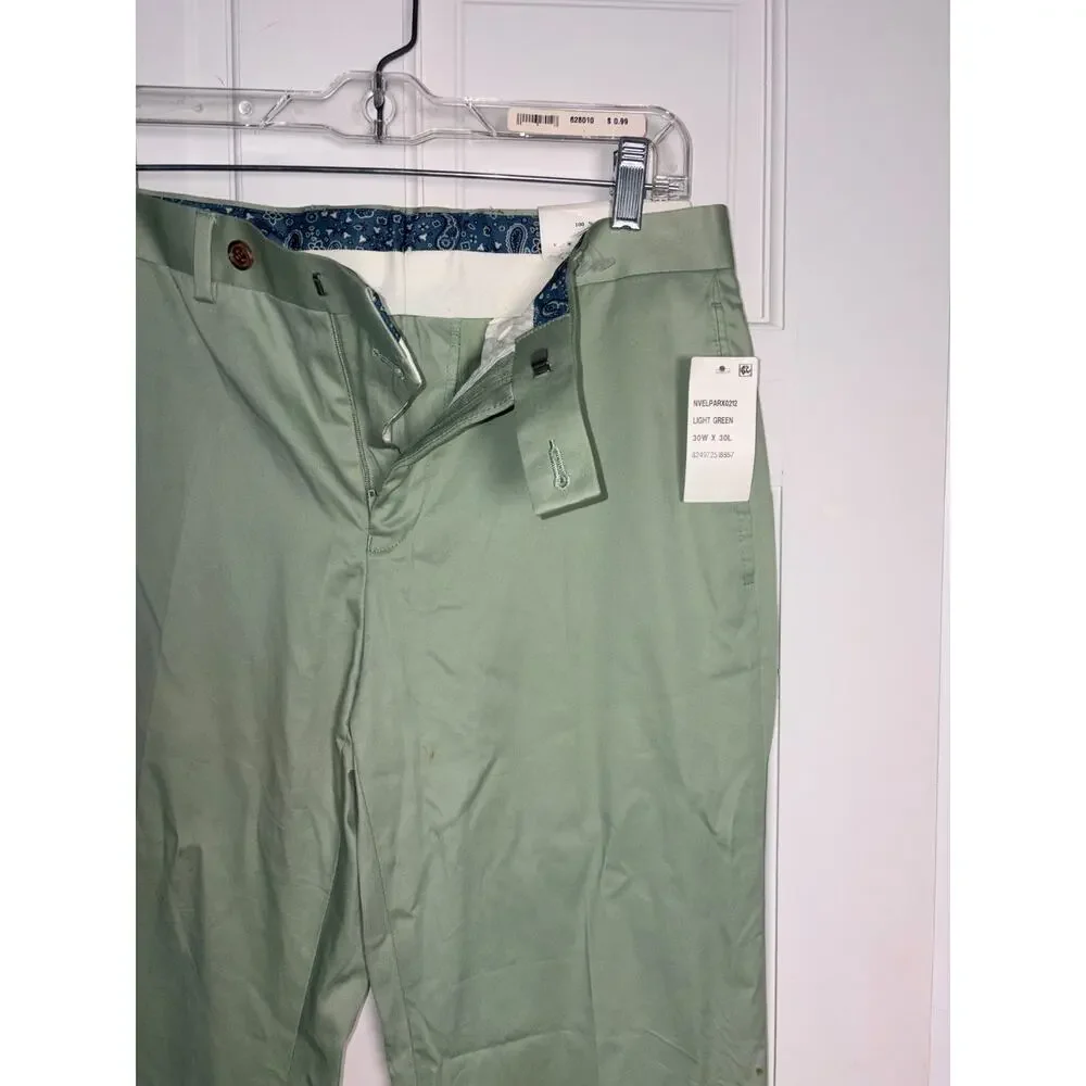 Lauren Ralph Lauren Light Green Pants 30x30 100% Cotton Original Tags Flaw